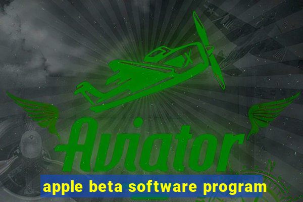 apple beta software program